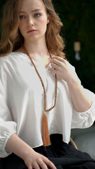 Malas Set – Sandal Necklace & Bracelet