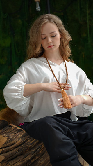 Malas Set – Sandal Necklace & Bracelet