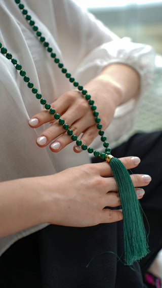 Malas Set – Malachite Necklace & Bracelet