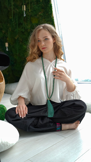 Malas Set – Malachite Necklace & Bracelet