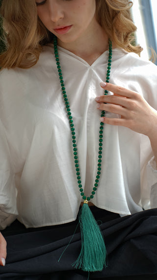 Malas Set – Malachite Necklace & Bracelet