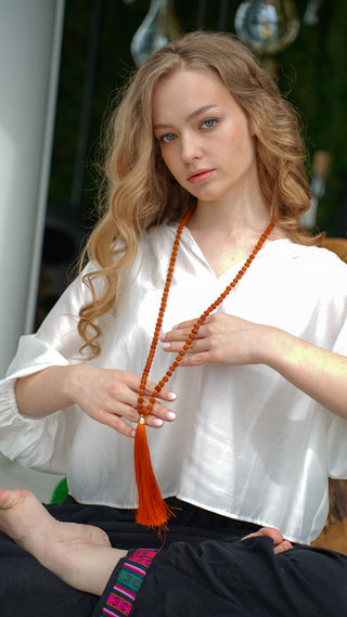 Malas Set – Rudraksha Necklace & Bracelet