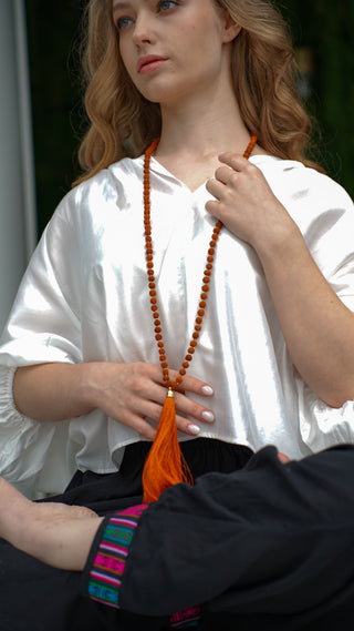 Malas Set – Rudraksha Necklace & Bracelet