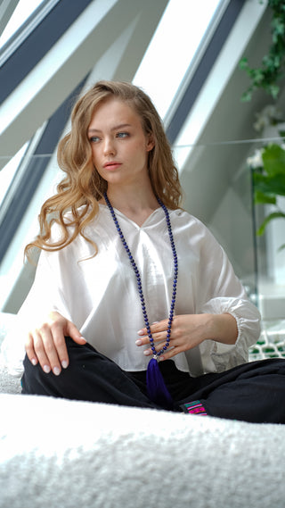 Malas Set – Lapis Necklace & Bracelet