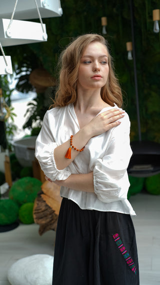 Malas Set – Coral Necklace & Bracelet