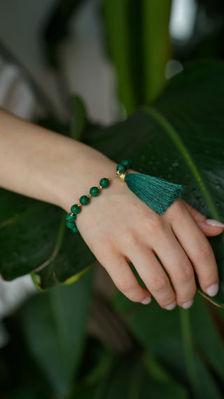Malas Set – Malachite Necklace & Bracelet