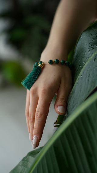 Malas Set – Malachite Necklace & Bracelet