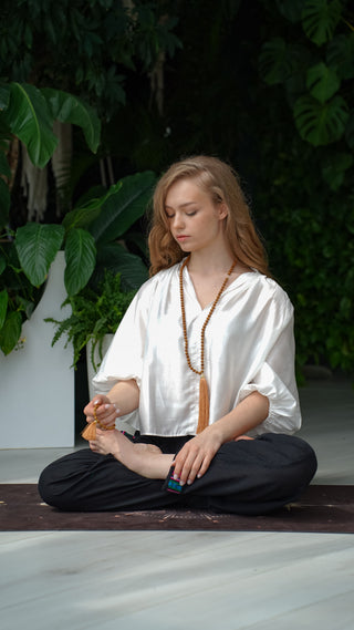 Malas Set – Sandal Necklace & Bracelet
