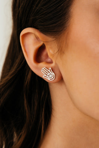 Earrings Studs Little Khamsa