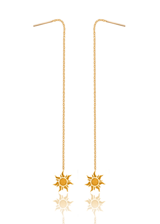 Earrings Parallel Little Sun