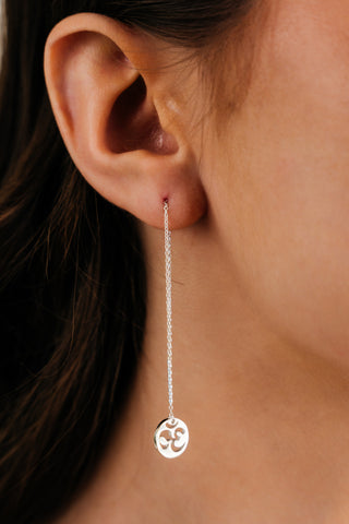 Earrings Parallel Little Om