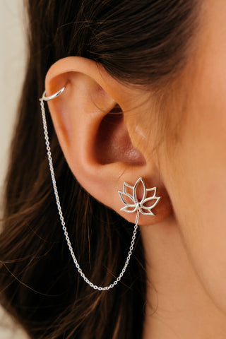 Earrings Studs Time Loop Little Lotus