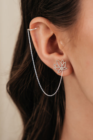 Earrings Studs Time Loop Little Lotus