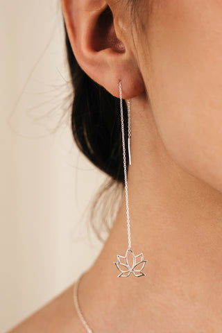 Earrings Parallel Little Lotus