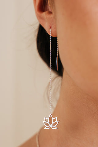 Earrings Parallel Little Lotus