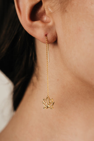 Earrings Parallel Little Lotus