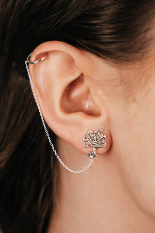 Earrings Time Loop Little Tree of Life