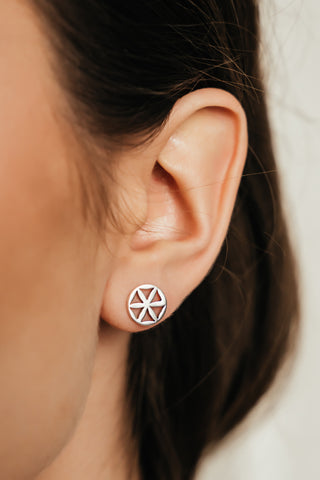 Earrings Studs Little Flower of Life