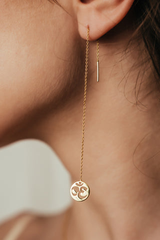 Earrings Parallel Little Om