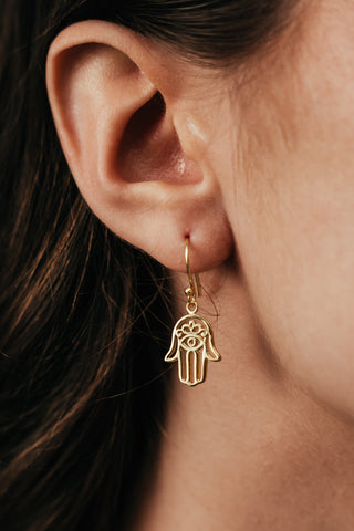 Earrings Simplicity Little Khamsa