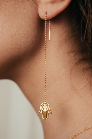 Earrings Parallel Little Khamsa