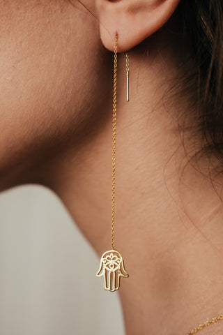 Earrings Parallel Little Khamsa