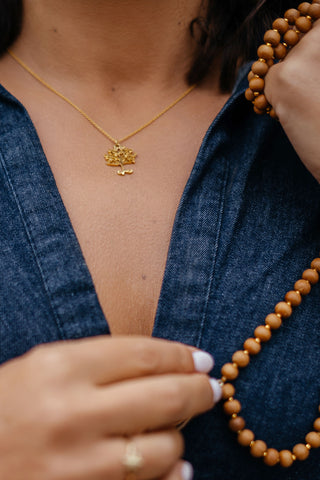 Malas Set – Sandal Necklace & Bracelet