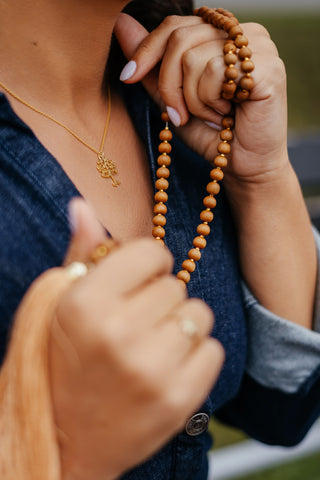 Malas Set – Sandal Necklace & Bracelet
