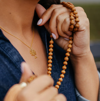 Malas Set – Sandal Necklace & Bracelet