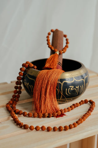 Malas Set – Rudraksha Necklace & Bracelet