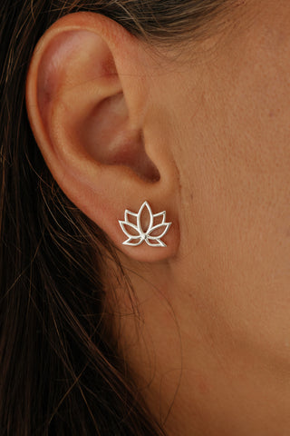 Earrings Simplicity Studs Little Lotus