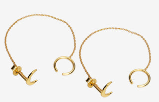 Stud Earrings Little Moon - Time Loop Style