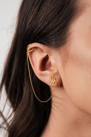 Little Sun Stud Earrings - Time Loop Style